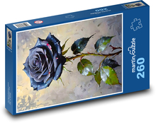 Eine schwarze Rose Puzzle 260 Teile - 41 x28,7 cm