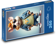 Hamster in Gläsern Puzzle 260 Teile - 41 x28,7 cm