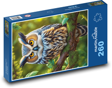 Sova - vták Puzzle 260 dielikov - 41 x 28,7 cm 