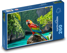 Parrot in nature Puzzle 260 pieces - 41 x 28.7 cm 