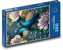 Pávi Puzzle 260 dielikov - 41 x 28,7 cm 