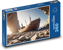 Fantasieschiffswrack Puzzle 260 Teile - 41 x28,7 cm