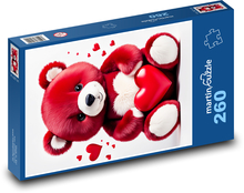 Teddy bear with a heart Puzzle 260 pieces - 41 x 28.7 cm 