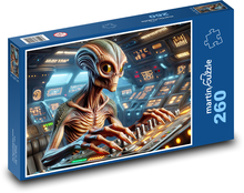 Mimozemšťan - scifi Puzzle 260 dílků - 41 x 28,7 cm