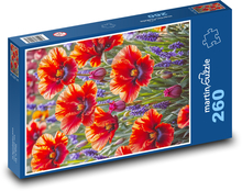 Rozkwitające maki Puzzle 260 elementów - 41x28,7 cm
