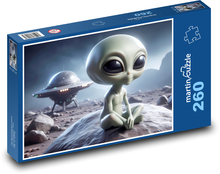Mimozemské ufo Puzzle 260 dílků - 41 x 28,7 cm