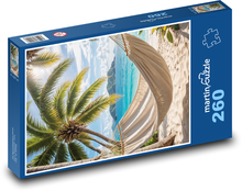 Hammock on the beach Puzzle 260 pieces - 41 x 28.7 cm