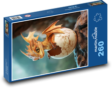Drache - Schlüpfen Puzzle 260 Teile - 41 x28,7 cm