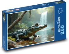 Aligator w dżungli Puzzle 260 elementów - 41x28,7 cm