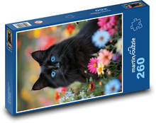 Černá kočka Puzzle 260 dílků - 41 x 28,7 cm