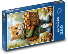 Mushroom cat Puzzle 260 pieces - 41 x 28.7 cm