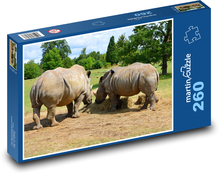Nosorożce Puzzle 260 elementów - 41x28,7 cm