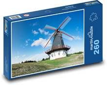 Mlýn na zrní - Dánsko Puzzle 260 dílků - 41 x 28,7 cm