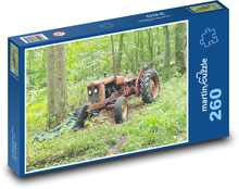 Starý traktor v lese Puzzle 260 - 41x28,7 cm