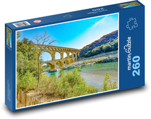 Francja - Pont du gard Puzzle 260 elementów - 41x28,7 cm