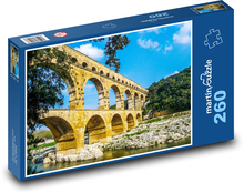 Brücke - Pont du Gard Puzzle 260 Teile - 41 x28,7 cm