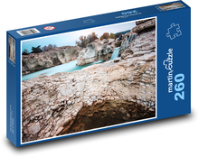 Cascades du Sautaded, Südfrankreich Puzzle 260 Teile - 41 x28,7 cm