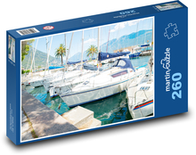 Itálie - Garda, lodě Puzzle 260 dílků - 41 x 28,7 cm