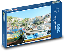 Port rybacki na Maderze Puzzle 260 elementów - 41x28,7 cm