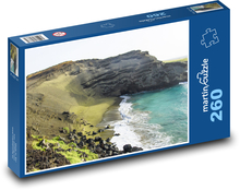 Green Sand Beach - Hawaje Puzzle 260 elementów - 41x28,7 cm