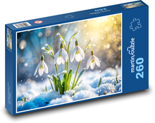 Sněženky ve sněhu Puzzle 260 dílků - 41 x 28,7 cm