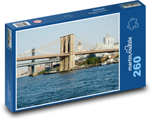 Bridge across a river. Puzzle 260 pieces - 41 x 28.7 cm 