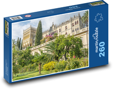 Hrad - záhrada, palmy Puzzle 260 dielikov - 41 x 28,7 cm 