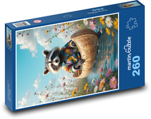 Mýval v loďce Puzzle 260 dílků - 41 x 28,7 cm