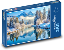 Jezero v zimě Puzzle 260 dílků - 41 x 28,7 cm