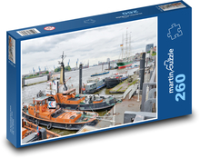 Hamburg - přístav Puzzle 260 dílků - 41 x 28,7 cm