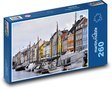 Kodaň - Dánsko Puzzle 260 dielikov - 41 x 28,7 cm 