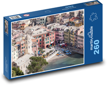 Statki - port Puzzle 260 elementów - 41x28,7 cm
