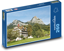 Szwajcaria - dom na wsi Puzzle 260 elementów - 41x28,7 cm