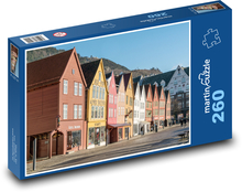 Bergen - Norsko Puzzle 260 dílků - 41 x 28,7 cm