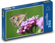 Motyl na kwiatku Puzzle 260 elementów - 41x28,7 cm