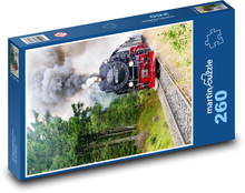 Pociąg parowy Puzzle 260 elementów - 41x28,7 cm