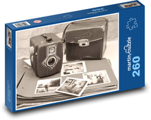 Starý fotoaparát Puzzle 260 dielikov - 41 x 28,7 cm