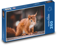 Zardzewiała wiewiórka Puzzle 260 elementów - 41x28,7 cm
