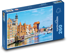 Gdaňsk - měšťanské domy Puzzle 260 dílků - 41 x 28,7 cm