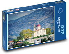Monastery - mountains, Greece Puzzle 260 pieces - 41 x 28.7 cm 