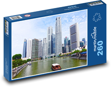 Singapur - řeka Puzzle 260 dílků - 41 x 28,7 cm
