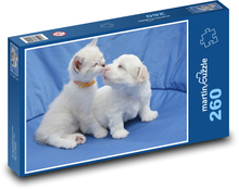 Pies - Kot Puzzle 260 elementów - 41x28,7 cm