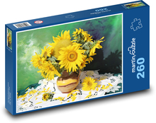 Słonecznik - bukiet Puzzle 260 elementów - 41x28,7 cm
