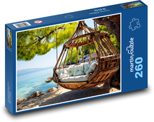 Huśtawka nad morzem Puzzle 260 elementów - 41x28,7 cm