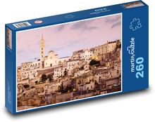 Taliansko - Matera, kamenné domy Puzzle 260 dielikov - 41 x 28,7 cm