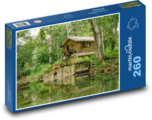 Wassermühle im Wald Puzzle 260 Teile - 41 x28,7 cm