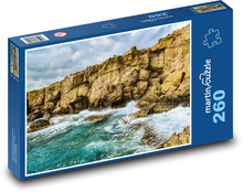 Rozbúrené pobrežie - Cyprus Puzzle 260 dielikov - 41 x 28,7 cm 
