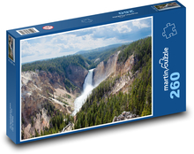 Vodopád v národním parku Puzzle 260 dílků - 41 x 28,7 cm