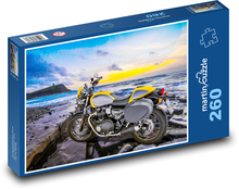 Motocykl u moře Puzzle 260 dílků - 41 x 28,7 cm