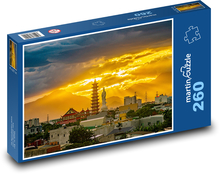 Vietnam - západ slunce Puzzle 260 dílků - 41 x 28,7 cm